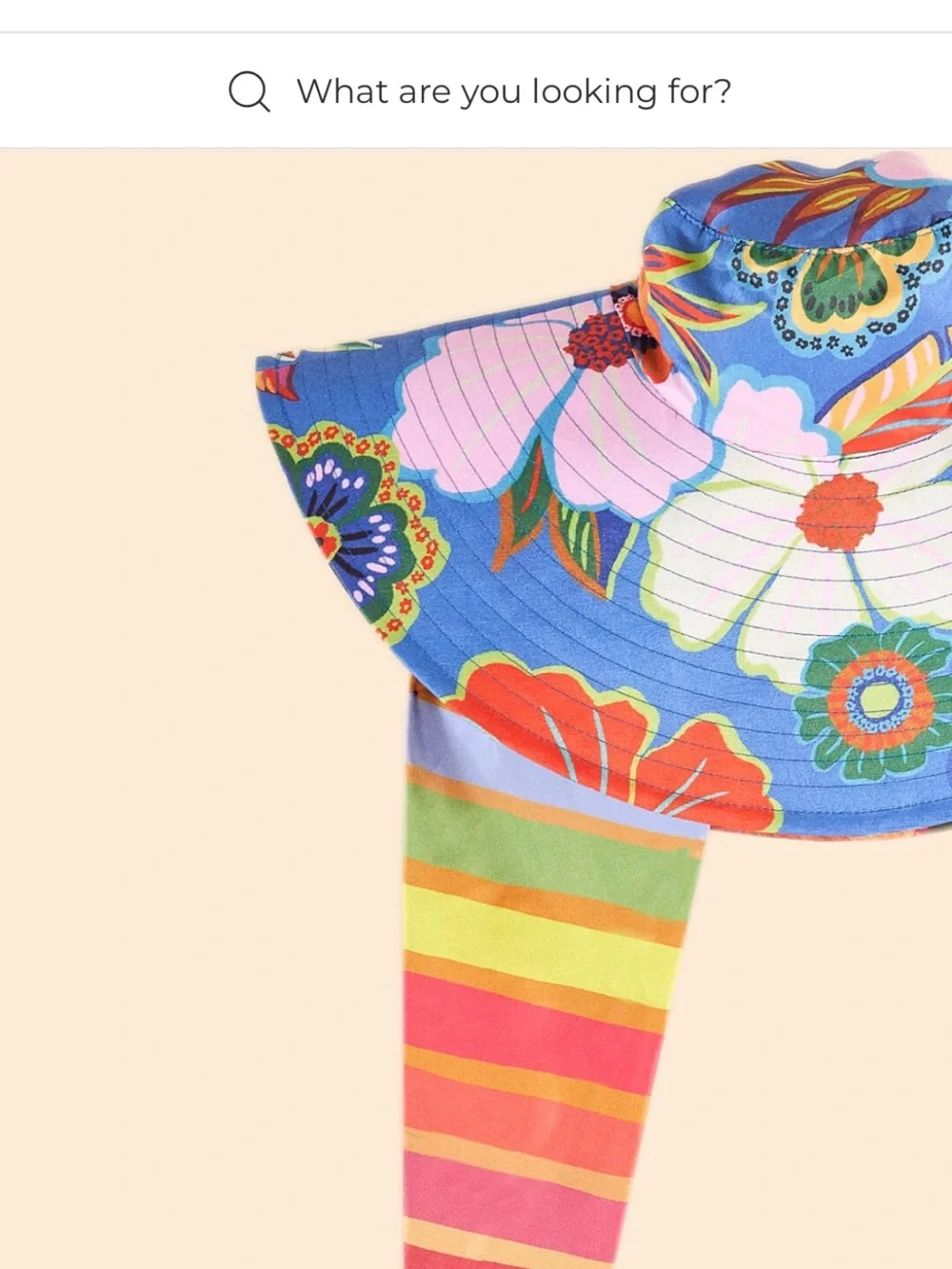 FARM RIO Scarf Tie Sun Hat - Multicolor TROPICAL